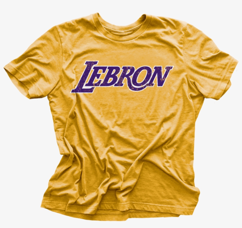 Lebron Los Angeles Logo Vintage T-shirt - T-shirt, transparent png #447060