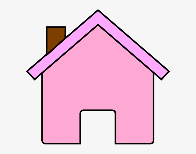 Clip Art At Clker Com Vector Online - Pink House Clipart, transparent png #447063