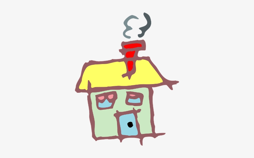 Before House Clipart - Drawn House Png, transparent png #447374