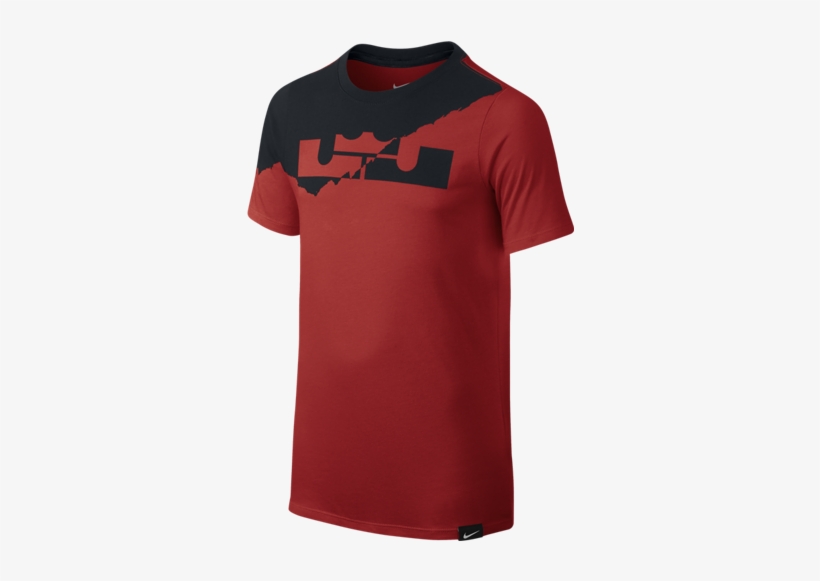 Nike Lebron Logo Td Tee Yth - Lebron James Shirt Nike Logo, transparent png #447656