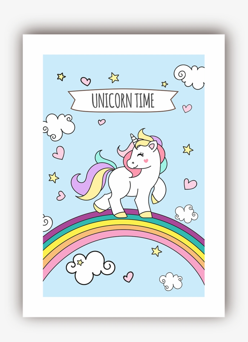 Quadro-unicórnio - Cartoon, transparent png #448114