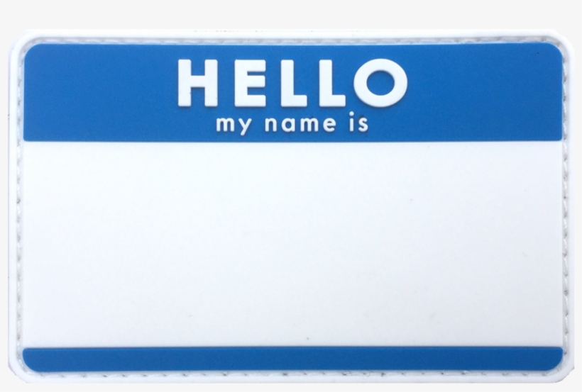 Blank Hello Name Tags - My Name Is Icon, transparent png #448163
