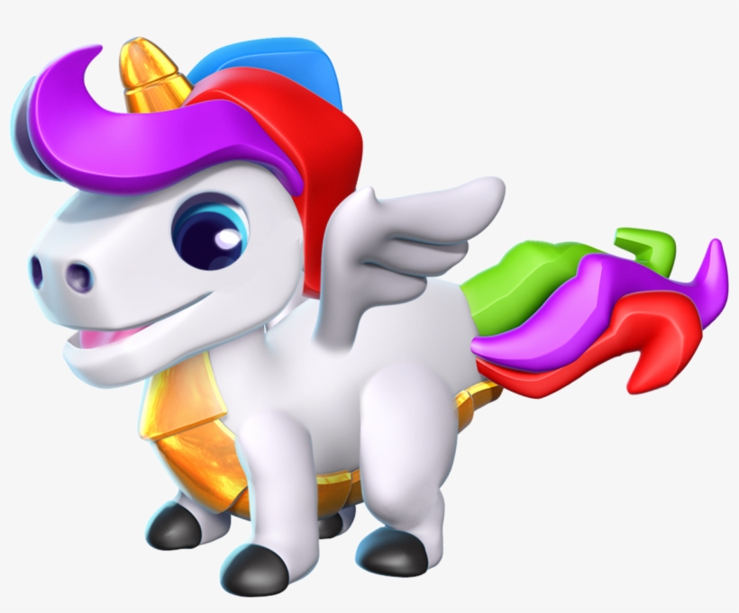 Unicorn Dragon Baby - Dragon Mania Legends Unicorn Dragon, transparent png #448164