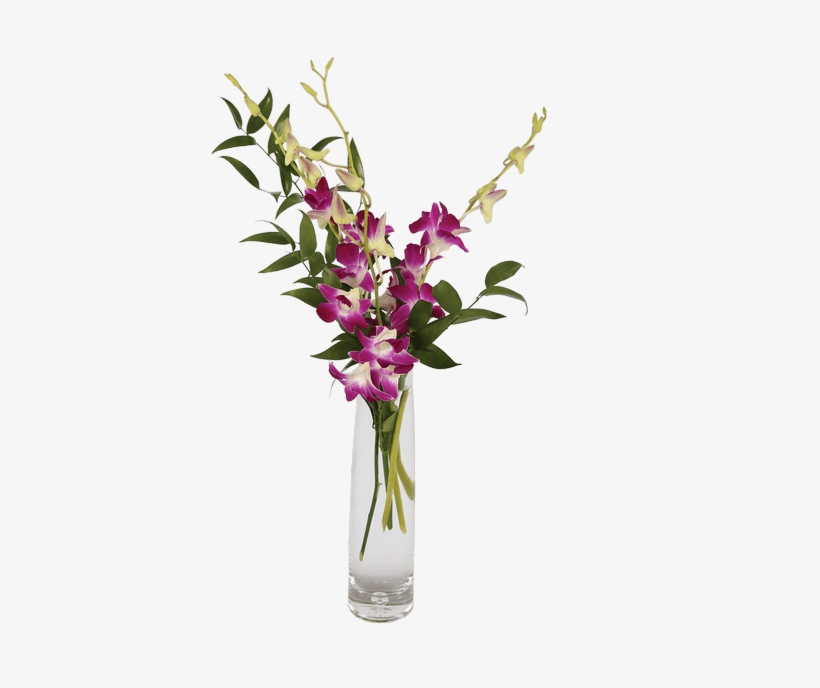 Elegant Orchids, Purple - Orchid Png In Vase, transparent png #448213