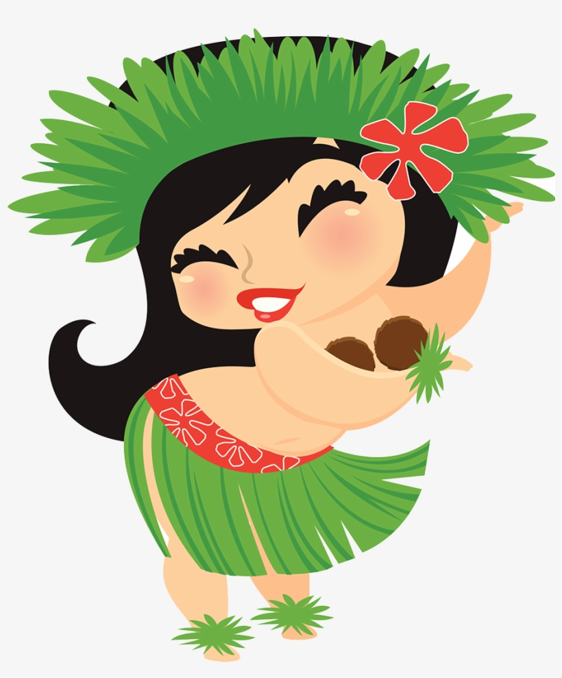 Clip Art Hawaiian Aloha Tropical Pinterest - Cartoon Hula Dancers, transparent png #448492