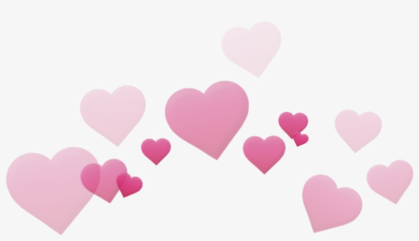 Heart Heartcrown Crown Cute Pink Tumblr Banner Transparent - Heart Crown Macbook Crown Filter, transparent png #448694