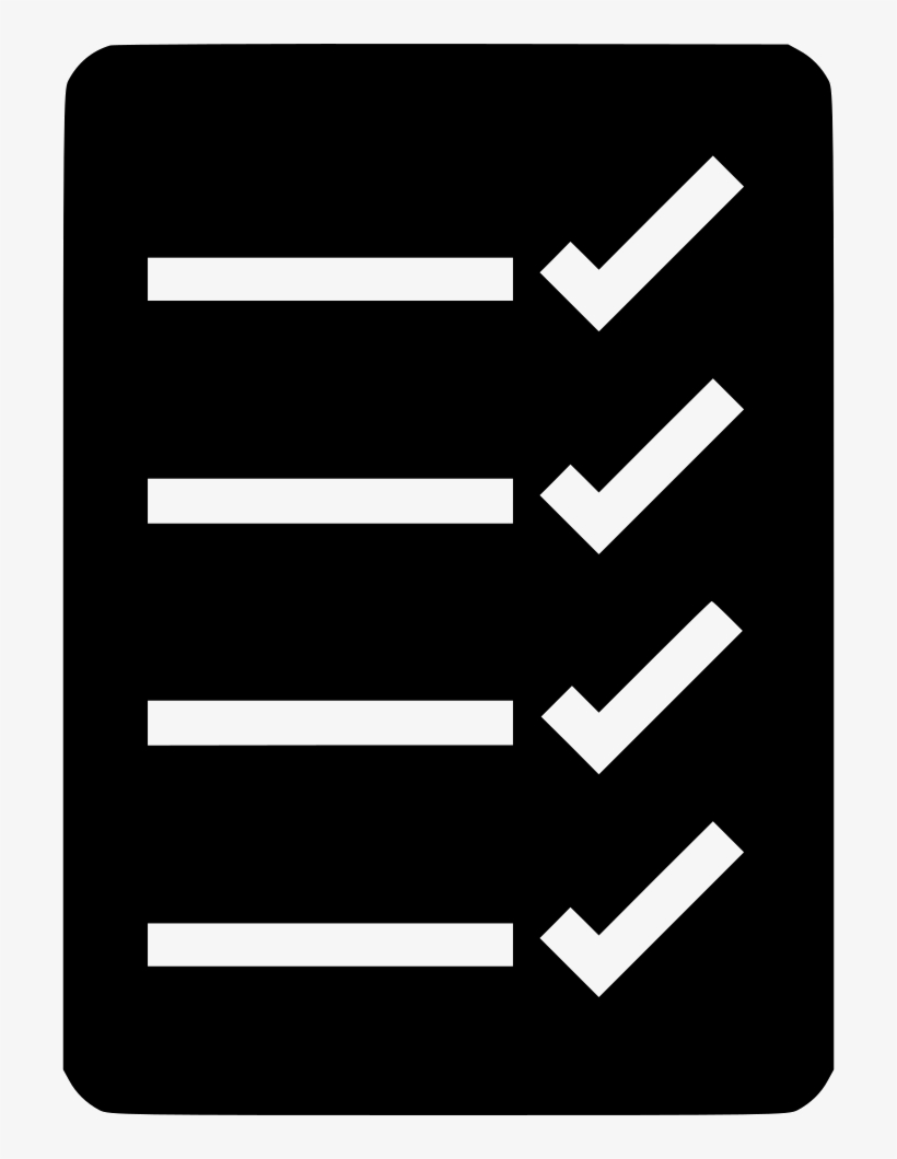 Checklist Comments - Check List Icon Png White, transparent png #448856