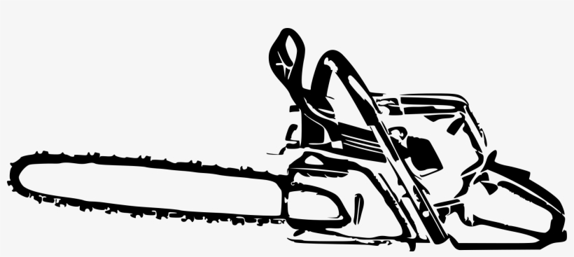 Png Free Download On Mbtskoudsalg Line Art - Black And White Chainsaw, transparent png #448878