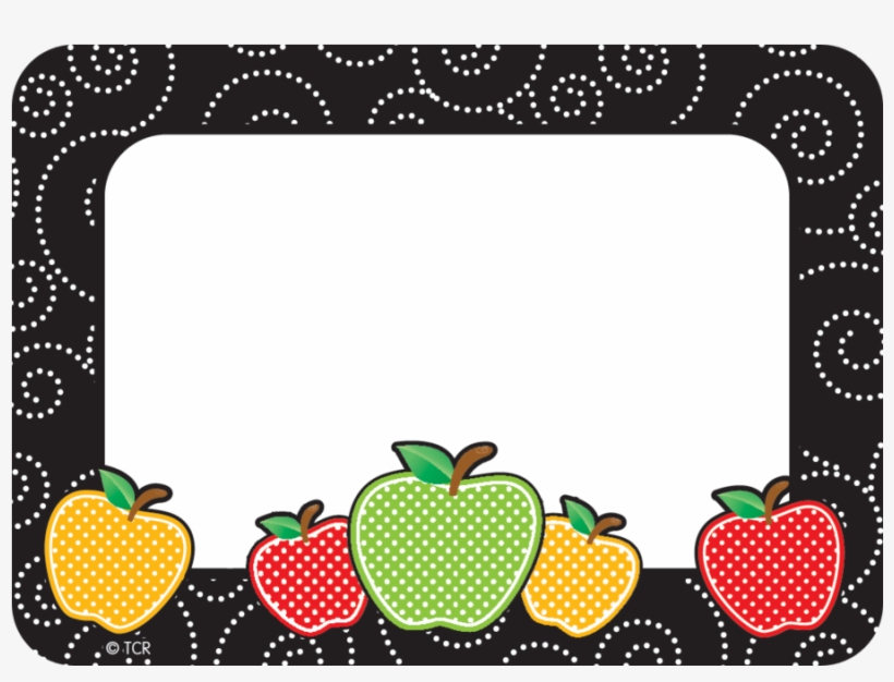 Dotty Apples Name Tags Labels Tcr2143 Teacher Created - Teacher Name Tags, transparent png #449129