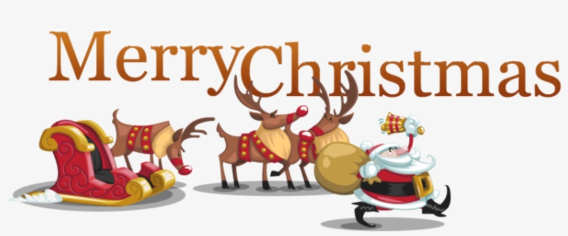 Merry Christmas Banner - Wunderliches Sankt-weihnachten Servietten, transparent png #449200