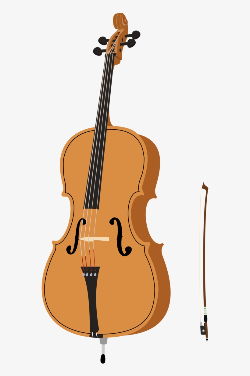 Instrument Clipart Violin Bow - Cello Clipart, transparent png #449246