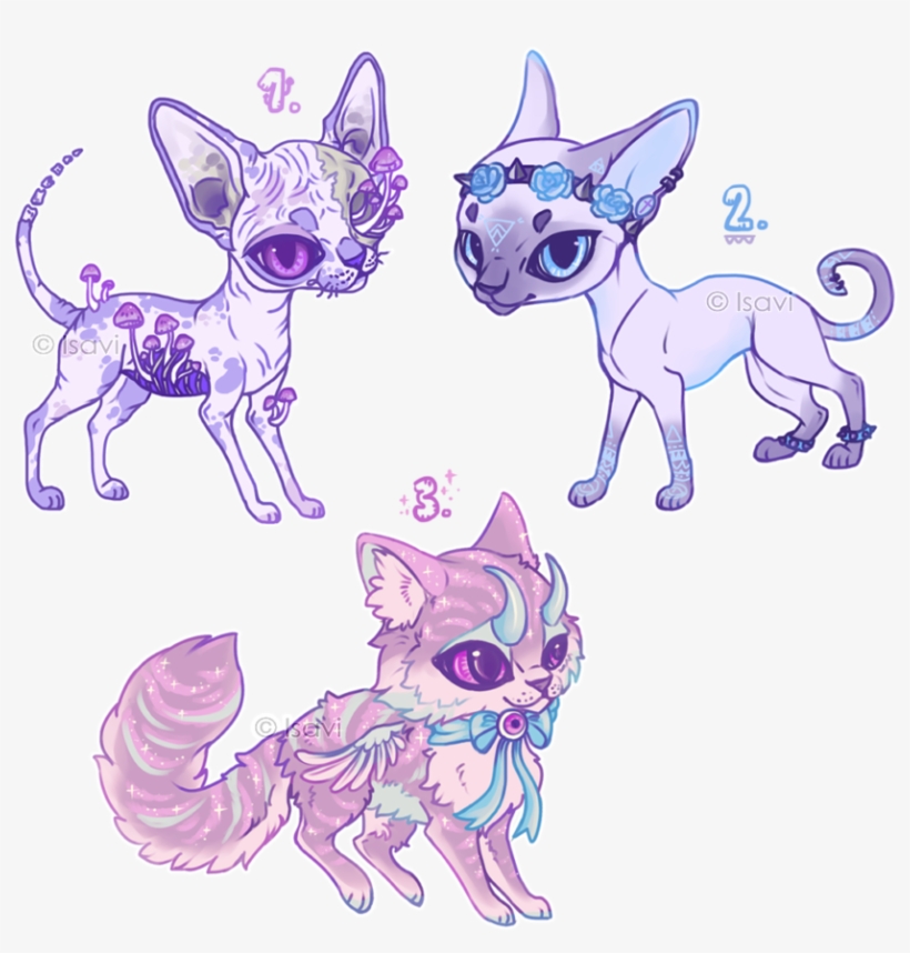 Pastel Auction Closed By - Pastel Goth Cat Art, transparent png #449654