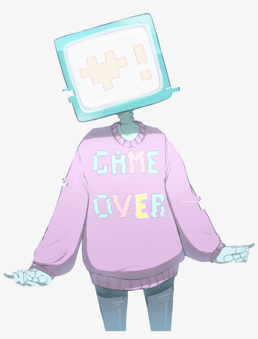 Pastel Game Over - Tv Head Transparent, transparent png #449726
