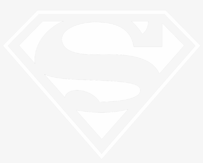 Black And White Superman Logo Transparent Images - Black Superman Logo Png, transparent png #449727