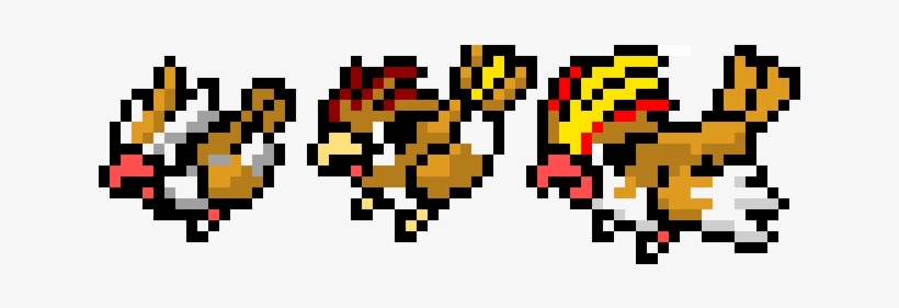 Pidgey Evolution - Pidgey Pixel Art - Free Transparent PNG Download