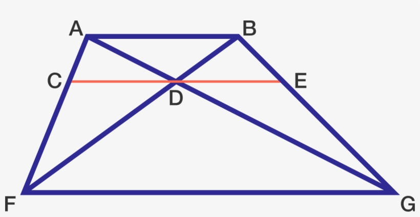 If Ce C E Is Drawn Such That It Passes Through D D - Triangle, transparent png #4400174