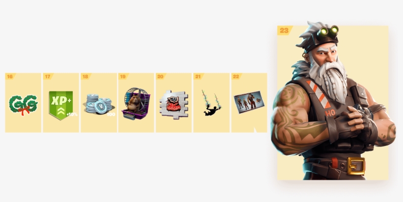 All Battle Pass Fortnite Items, transparent png #4400176