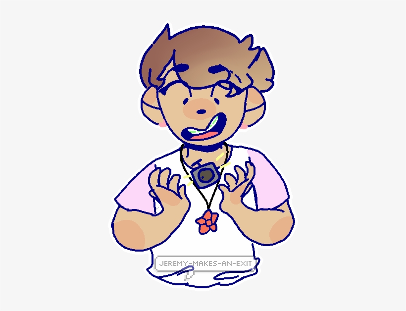 Look At How Happy He Is He Has His Fidget Cube And - Cartoon, transparent png #4400745