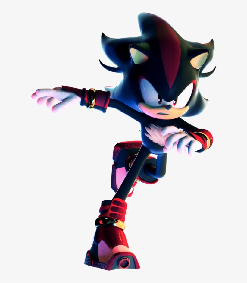 Evil Shadow Is Not New, But It's Been A Long Time Since - Sonic Boom Shadow Skating, transparent png #4401465