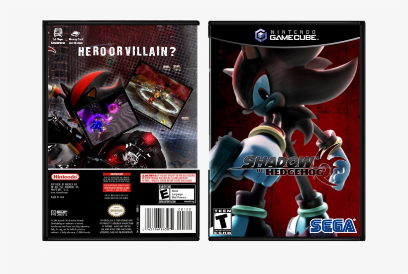 Shadow The Hedgehog Box Art Cover - Luigis Mansion Box Art, transparent png #4401497