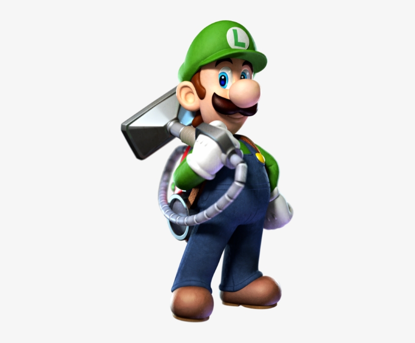 Luigi's Mansion Dark Moon Luigi's Mansion Dark Moon, - Luigi With Poltergust 5000, transparent png #4401592