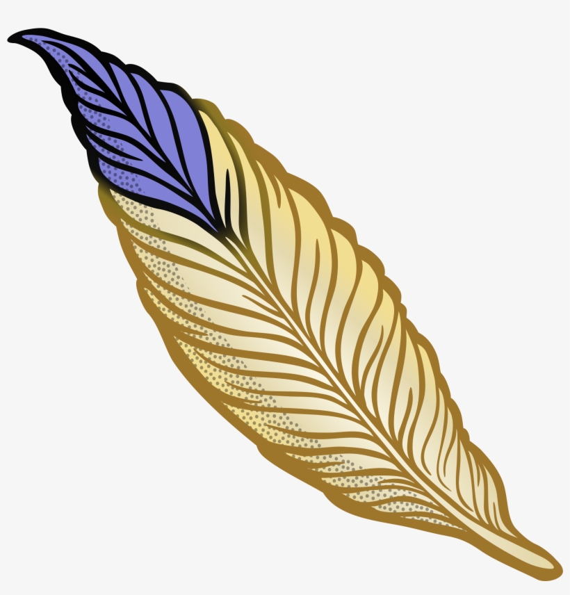 This Free Icons Png Design Of Feather - Feather Cartoon, transparent png #4401989
