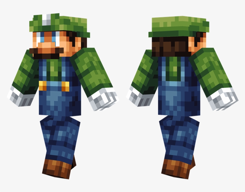 Luigi - Skin Minecraft Pe Slenderman, transparent png #4402065