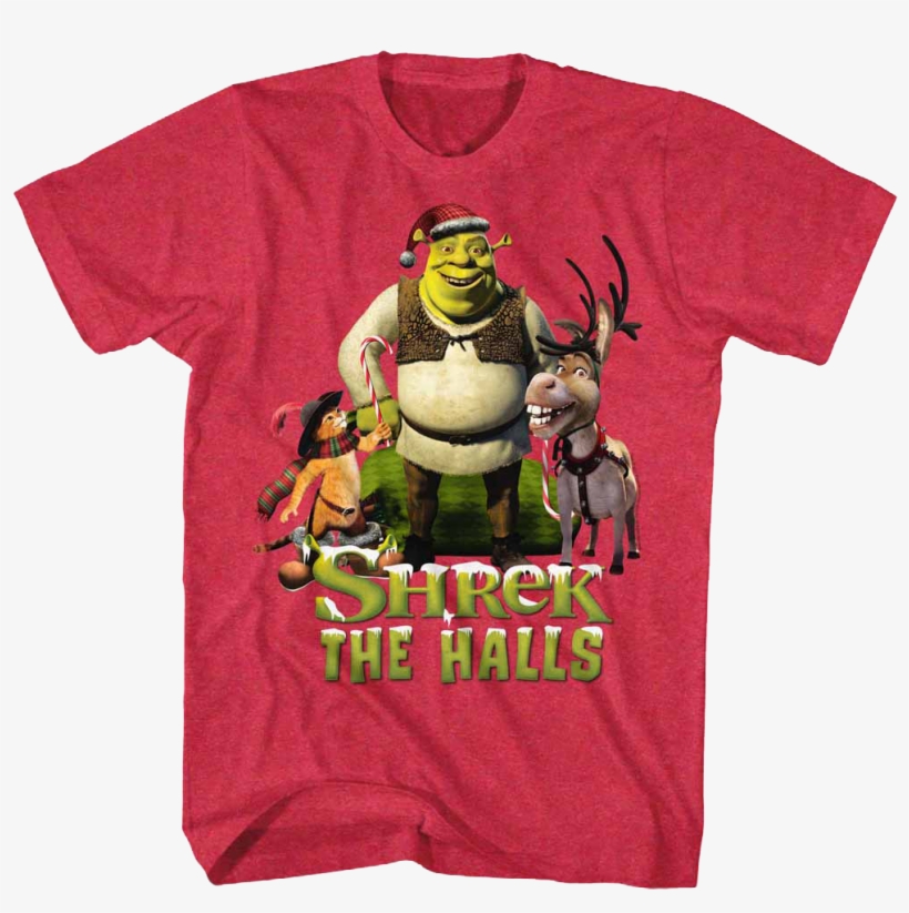 Shrek The Halls T-shirt - Won T You Be My Neighbour Shirt, transparent png #4402283