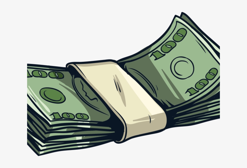 Cartoon Stack Of Money - Cartoon Money Stack Transparent, transparent png #4402410
