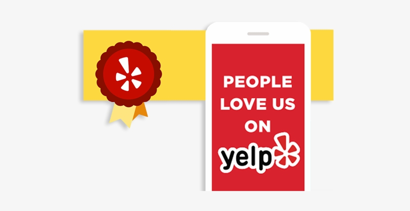 Yelp 2017 Award Recipient - People Love Us On Yelp 2018, transparent png #4402449