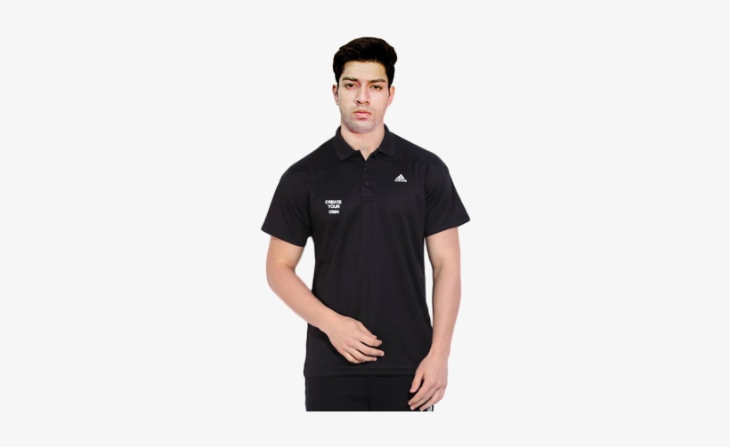 Create Your Own Black T-shirt - Adidas Polyester T Shirts, transparent png #4402523