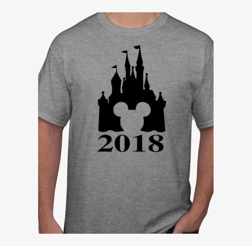 Personalized 2018 Cinderella's Castle Disney Shirt - Castle With Mickey Head, transparent png #4402700