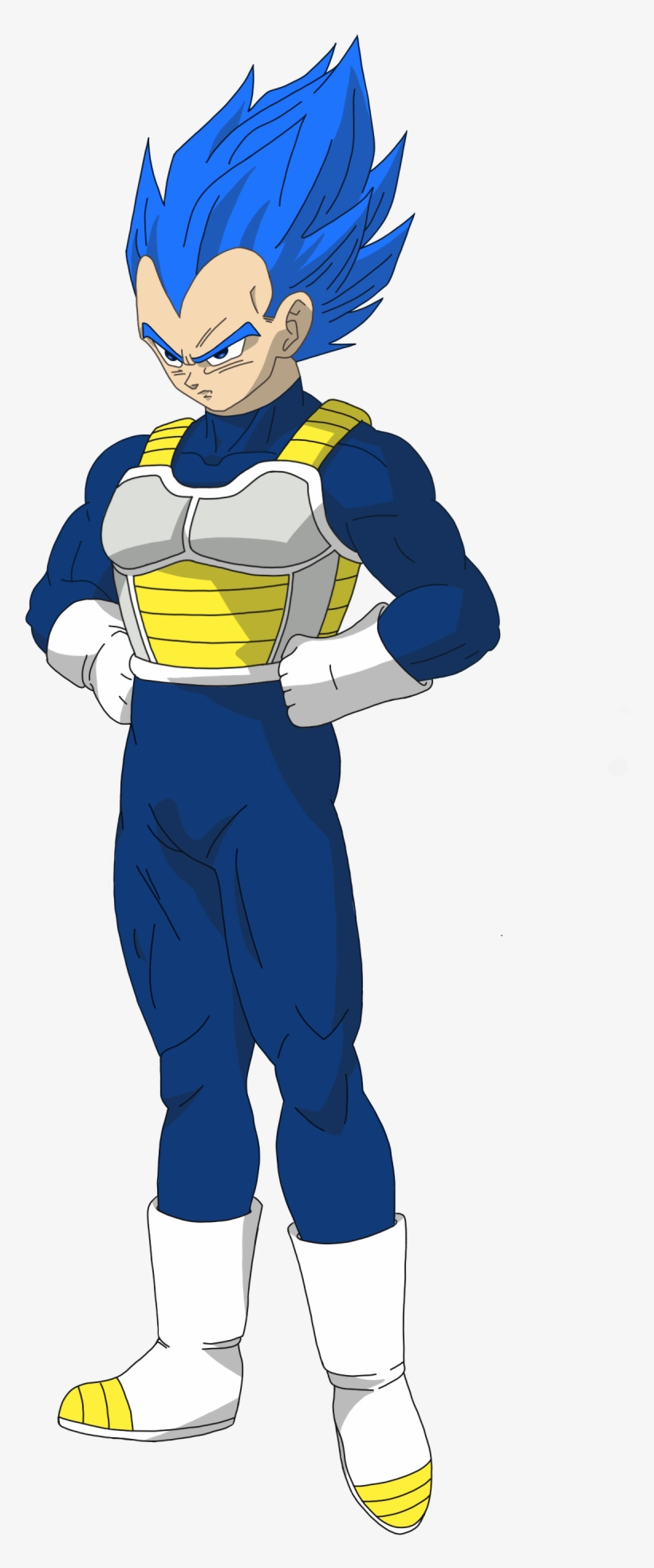 I Relined And Recolored Vegeta, Filled In The Cut Off - Dbs Vegeta Ssj Blue, transparent png #4402989