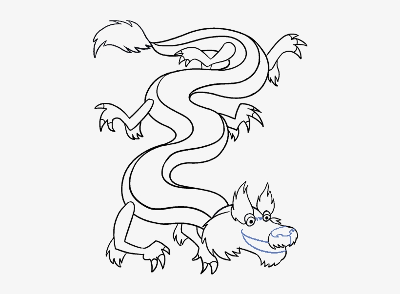 How To Draw Chinese Dragon - Drawing, transparent png #4403220