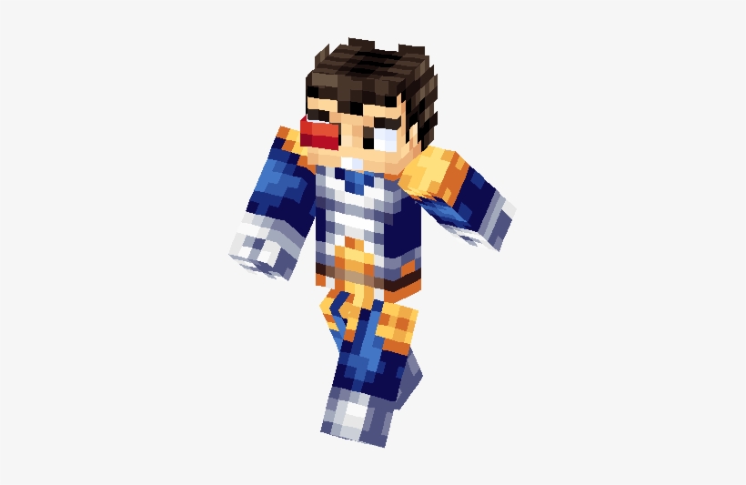 Vegeta Skin - Minecraft Vegeta Skin, transparent png #4403257