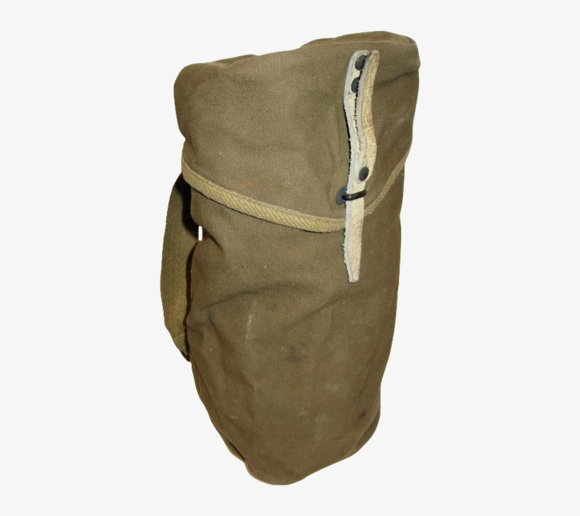 French Olive Gas Mask Bag Leather Closure - Leather, transparent png #4403655
