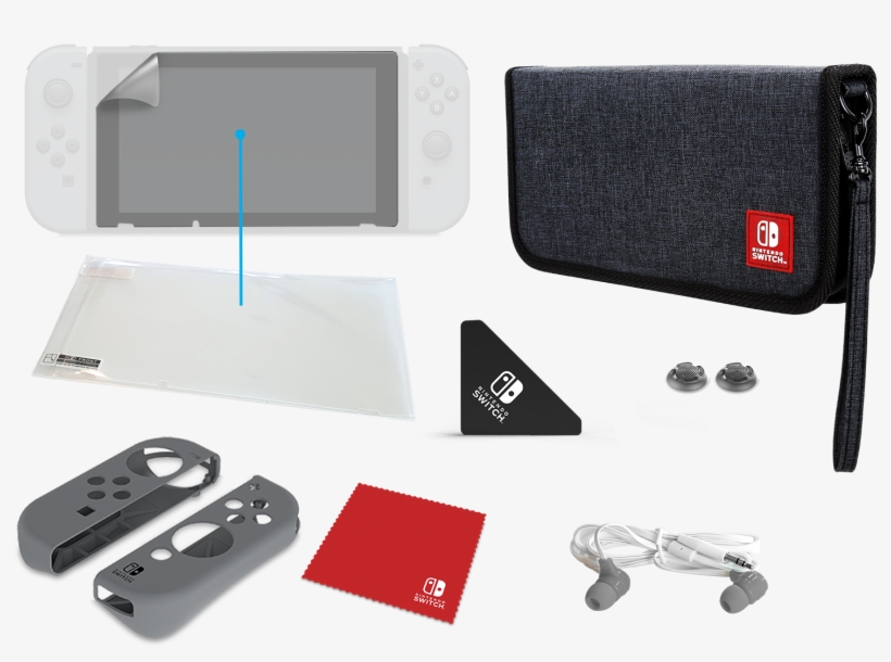 Pdp Nintendo Switch Starter Kit - Nintendo Switch Starter Kit Links, transparent png #4403949