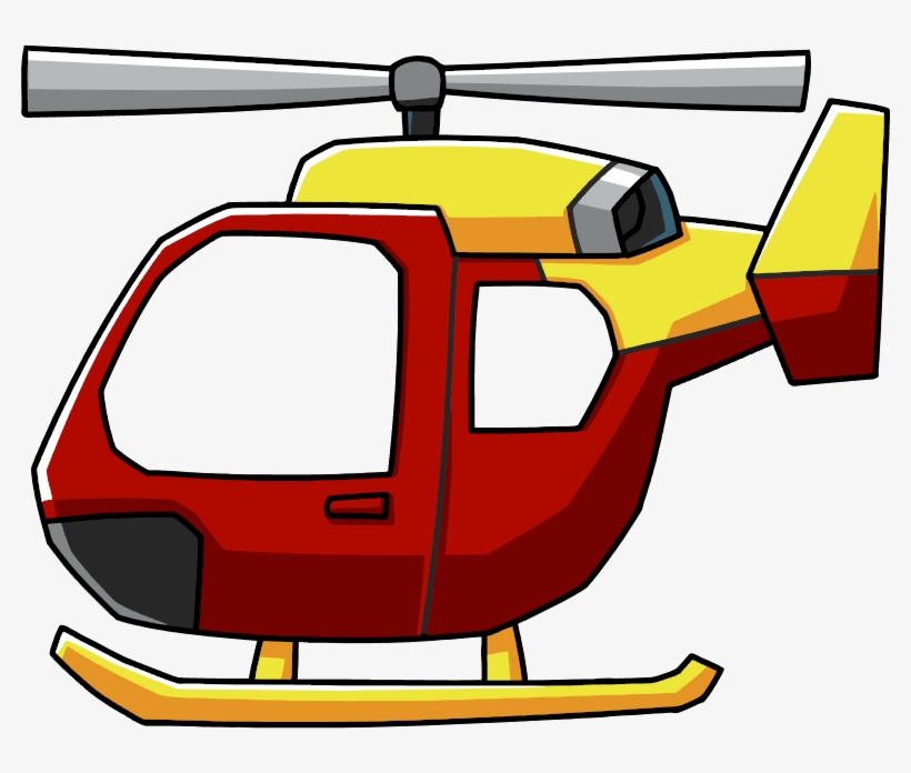 Helicopter Clipart Yellow Helicopter - Helicopter Cartoon Png, transparent png #4404345