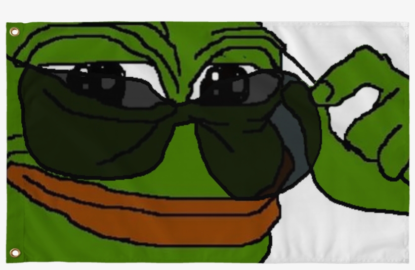 Pepe The Frog With Sunglasses, transparent png #4404985