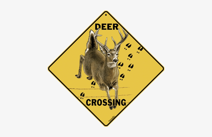 Bat Crossing 2 $ - Deer Crossing Sign, transparent png #4405601