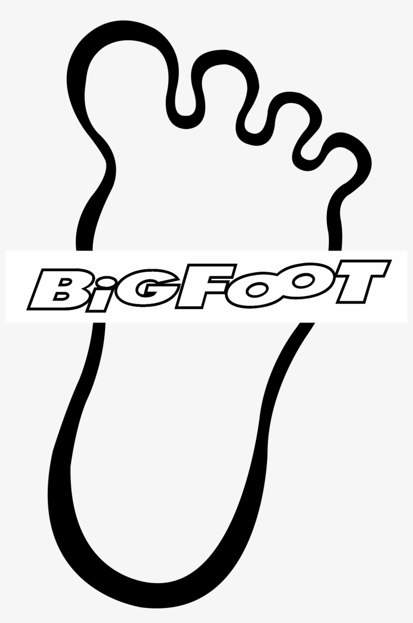Bigfoot Logo Black And White - Bigfoot, transparent png #4405611