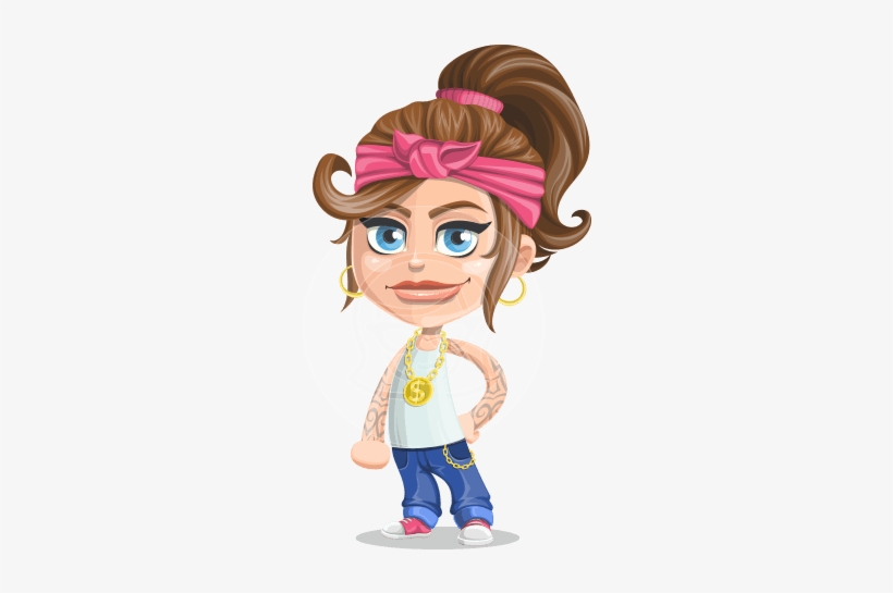 Babyb The Cute Gangster Girl - Cute Girl Cartoon Png, transparent png #4405614