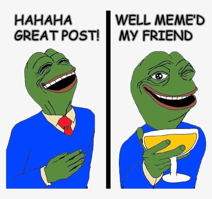 48733281 - >> - Pepe The Frog Winking, transparent png #4405927