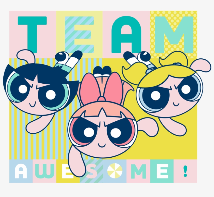 Powerpuff Girls Awesome Block Pullover Hoodie - Powerpuff Girls 2018 Wall Calendar, transparent png #4406123