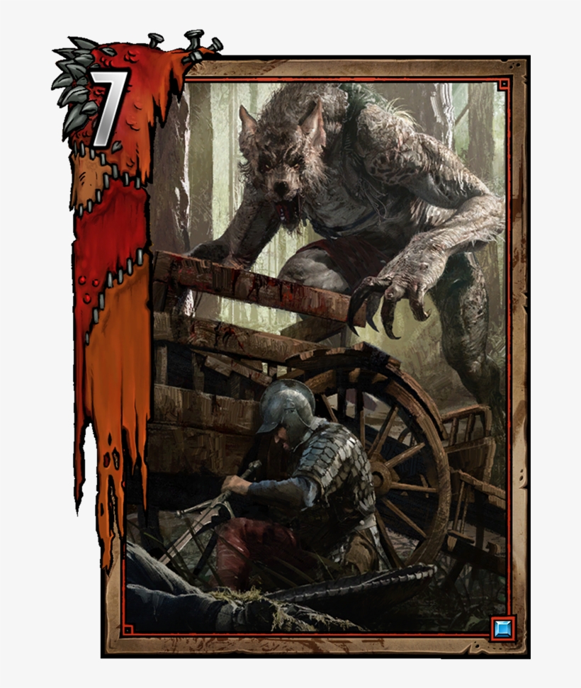 Werewolf - Gwent Werewolf, transparent png #4406488