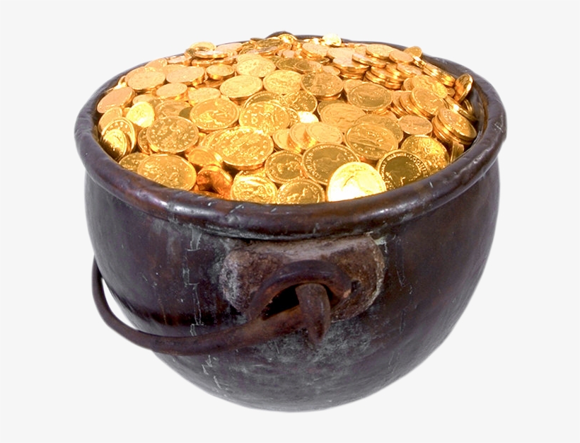Pot Of Gold Png Download - Pot Of Gold, transparent png #4406514
