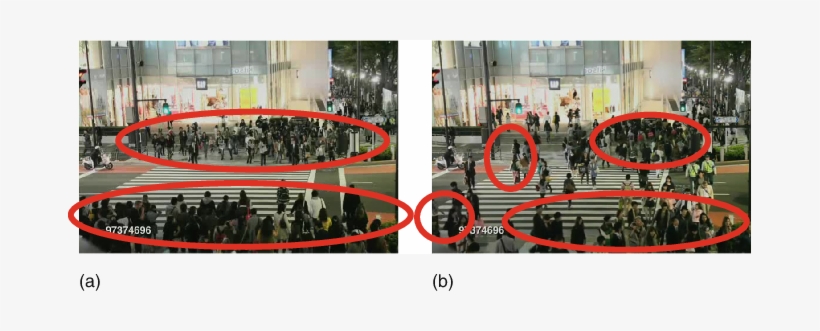 Pedestrian Crossing With Dynamic Motions Of Crowds - Floor, transparent png #4406789