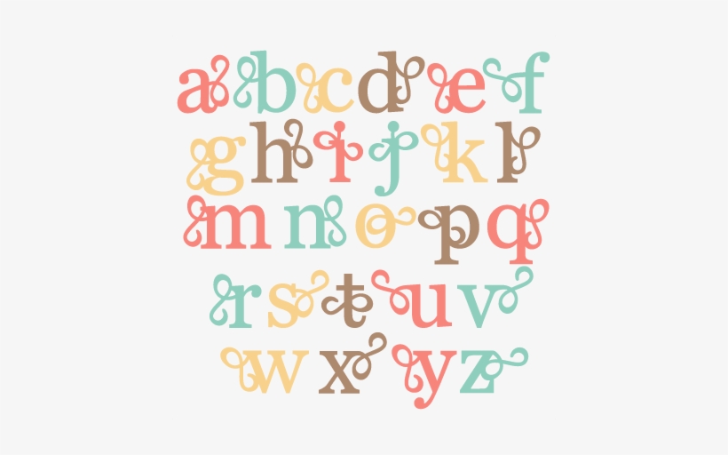 Flourish Alphabet Lowercase Svg Scrapbook Cut File - Cute Alphabet Png, transparent png #4407265
