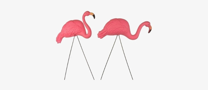 Flamingo Png Transparent Image - Bright Pink Flamingo Yard Ornament, transparent png #4407266
