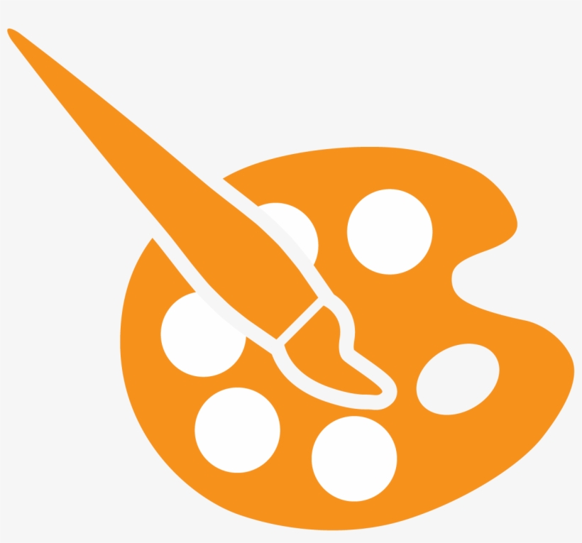 Orange Nimblex Paintbrushpalletorange - Nimblex, transparent png #4407614